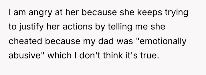 I am angry at her because she keeps trying to...