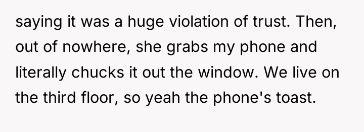 saying it was a huge violation of trust. Then, out...