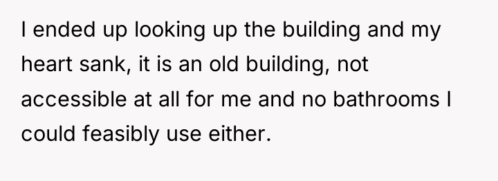 I ended up looking up the building and my heart...