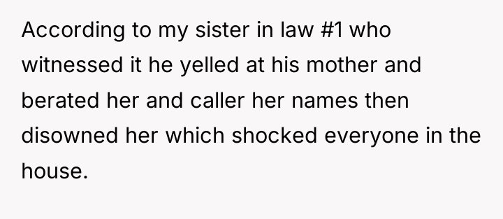 According to my sister in law #1 who witnessed it...