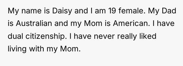 My name is Daisy and I am 19 female. My...