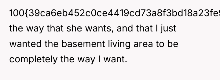 100{39ca6eb452c0ce4419cd73a8f3bd18a23fe95ab4febb092bc2ab1b542eeea82f} the way that she wants, and that I just...