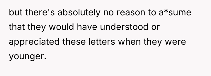 but there's absolutely no reason to a*sume that they would...
