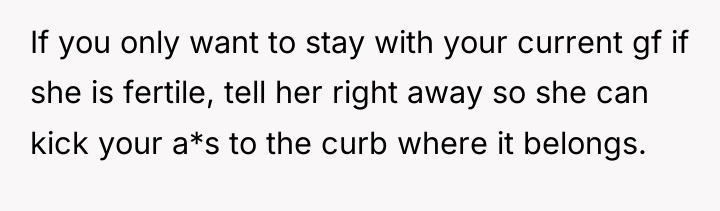 If you only want to stay with your current gf...
