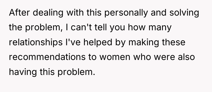 After dealing with this personally and solving the problem, I...