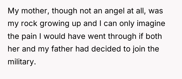 My mother, though not an angel at all, was my...