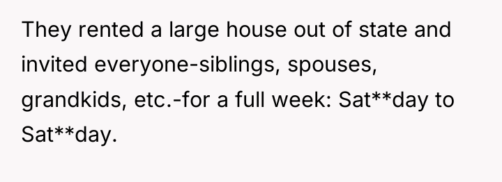 They rented a large house out of state and invited...