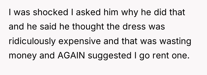 I was shocked I asked him why he did that...