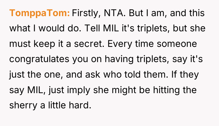 TomppaTom Firstly, NTA. But I am, and this what I...