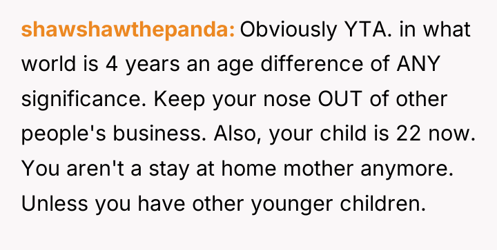 shawshawthepanda Obviously YTA. in what world is 4 years an...