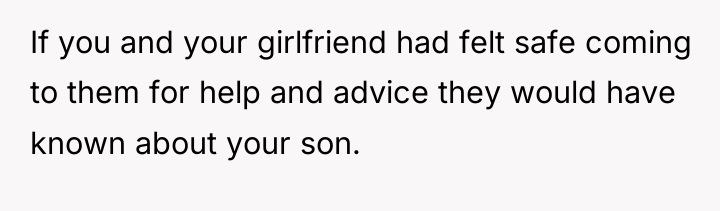 If you and your girlfriend had felt safe coming to...