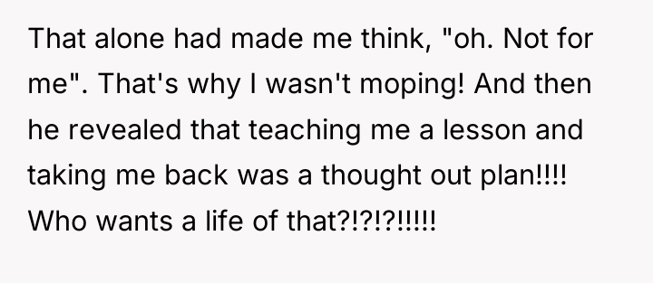 That alone had made me think, "oh. Not for me"....