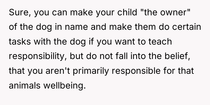 Sure, you can make your child "the owner" of the...
