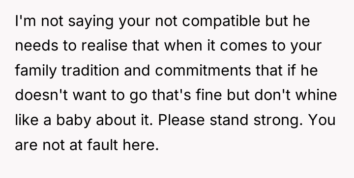I'm not saying your not compatible but he needs to...
