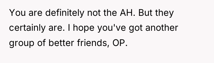 You are definitely not the AH. But they certainly are....