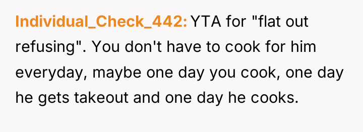 Individual_Check_442 YTA for "flat out refusing". You don't have to...