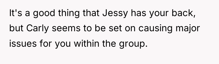 It's a good thing that Jessy has your back, but...
