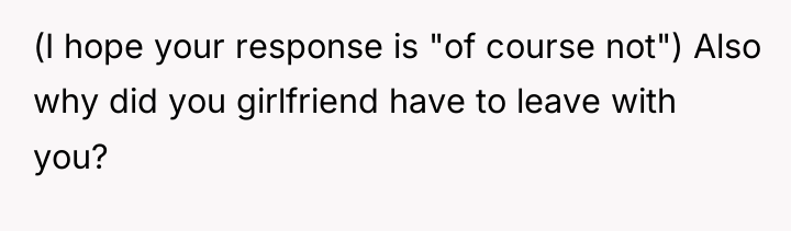 (I hope your response is "of course not") Also why...