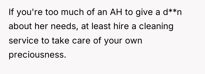 If you're too much of an AH to give a...