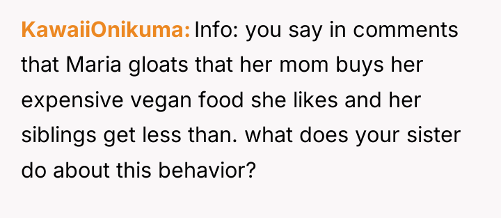KawaiiOnikuma Info: you say in comments that Maria gloats that...