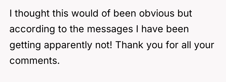 I thought this would of been obvious but according to...