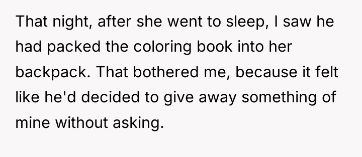 That night, after she went to sleep, I saw he...