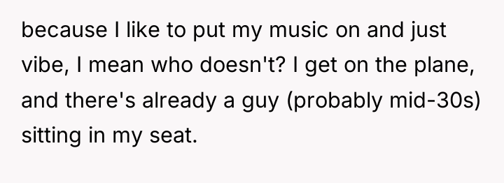 because I like to put my music on and just...