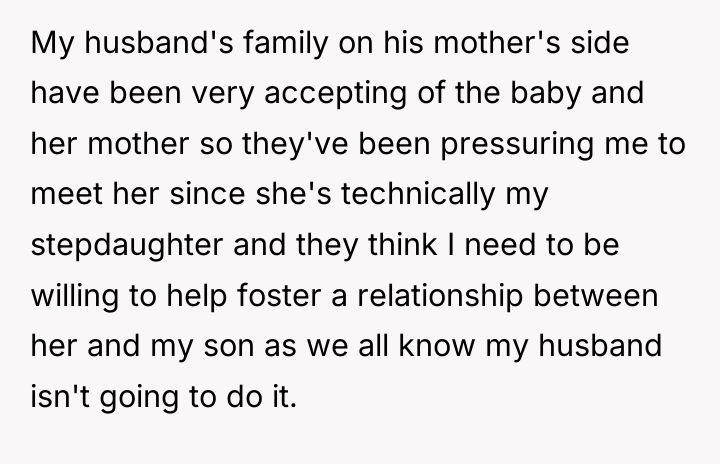 My husband's family on his mother's side have been very...