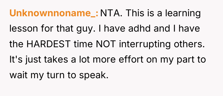 Unknownnoname_ NTA. This is a learning lesson for that guy....
