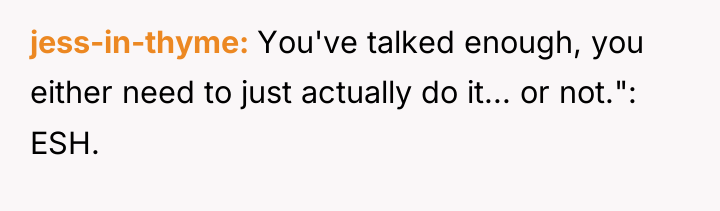 jess-in-thyme You've talked enough, you either need to just actually...
