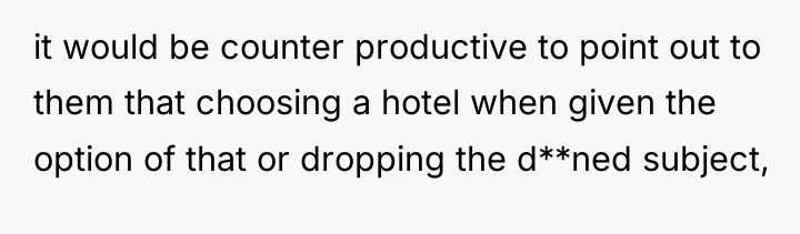 it would be counter productive to point out to them...