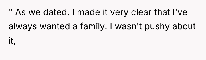 " As we dated, I made it very clear that...