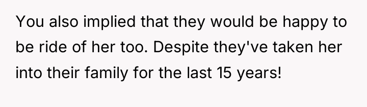 You also implied that they would be happy to be...