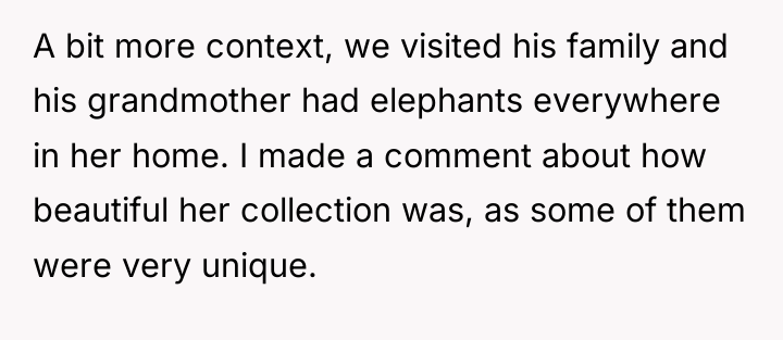 A bit more context, we visited his family and his...
