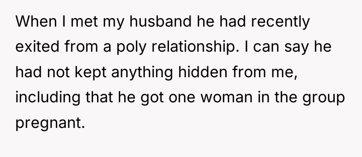 When I met my husband he had recently exited from...