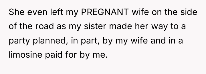 She even left my PREGNANT wife on the side of...
