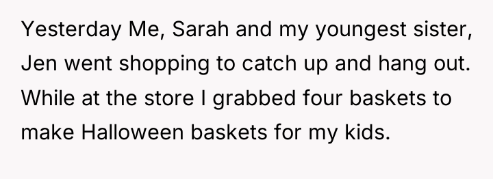 Yesterday Me, Sarah and my youngest sister, Jen went shopping...