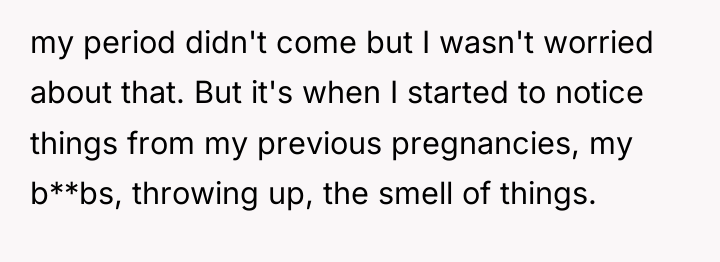 my period didn't come but I wasn't worried about that....