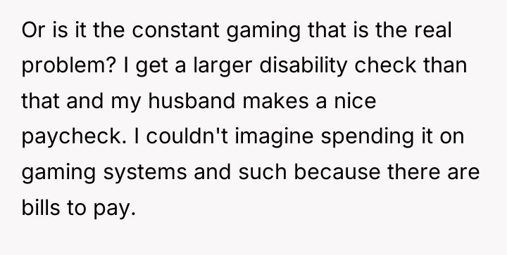 Or is it the constant gaming that is the real...