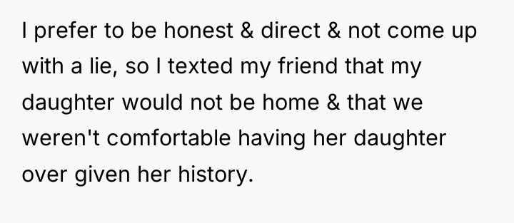 I prefer to be honest & direct & not come...