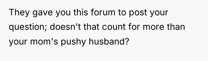 They gave you this forum to post your question; doesn't...
