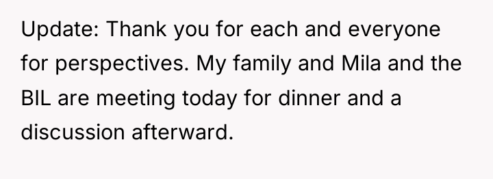 Update: Thank you for each and everyone for perspectives. My...