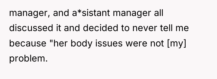 manager, and a*sistant manager all discussed it and decided to...