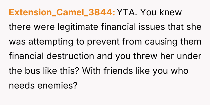 Extension_Camel_3844 YTA. You knew there were legitimate financial issues that...