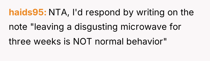 haids95 NTA, I'd respond by writing on the note "leaving...