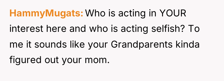 HammyMugats Who is acting in YOUR interest here and who...