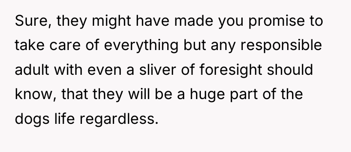 Sure, they might have made you promise to take care...