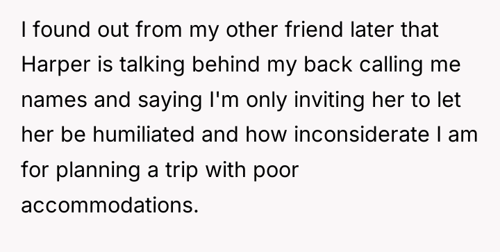I found out from my other friend later that Harper...