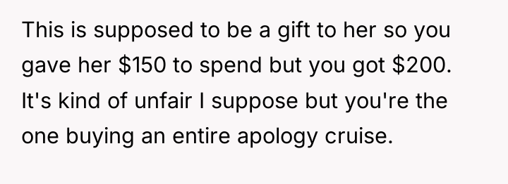 This is supposed to be a gift to her so...