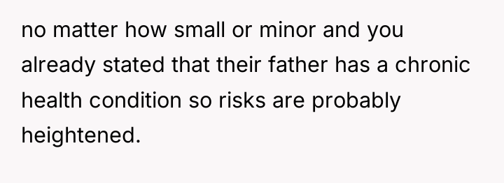 no matter how small or minor and you already stated...